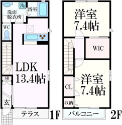 ガーデンハウスⅡの物件間取画像